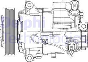 Delphi TSP0155947 - Kompresors, Gaisa kond. sistēma autodraugiem.lv