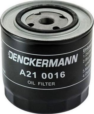 Denckermann A210016 - Eļļas filtrs autodraugiem.lv