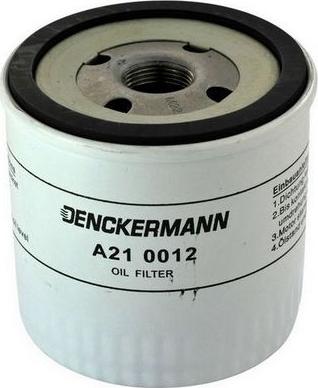 Denckermann A210012 - Eļļas filtrs autodraugiem.lv
