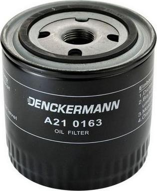 Denckermann A210163 - Eļļas filtrs autodraugiem.lv