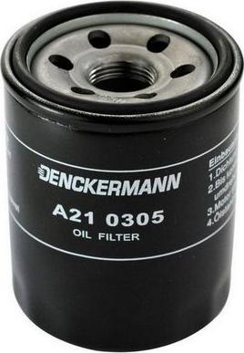 Denckermann A210305 - Eļļas filtrs autodraugiem.lv