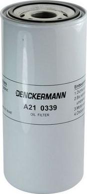 Denckermann A210339 - Eļļas filtrs autodraugiem.lv