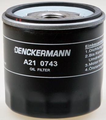 Denckermann A210743 - Eļļas filtrs autodraugiem.lv