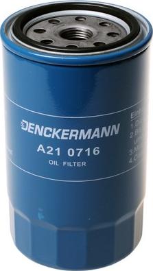 Denckermann A210716 - Eļļas filtrs autodraugiem.lv