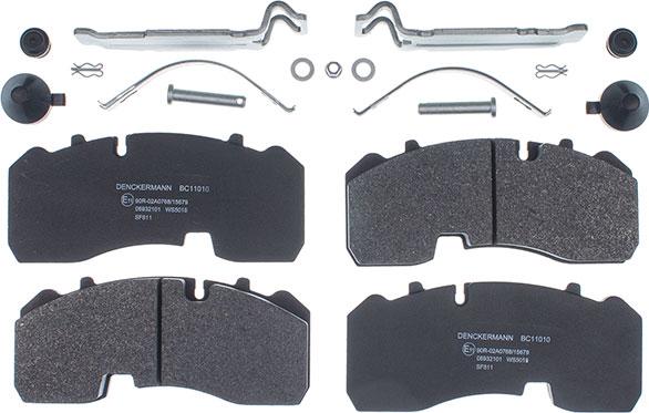 Denckermann BC11010 - Bremžu uzliku kompl., Disku bremzes autodraugiem.lv