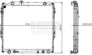 Denso 221-0508 - Radiators, Motora dzesēšanas sistēma autodraugiem.lv