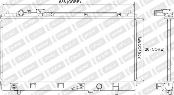 Denso 221-3504 - Radiators, Motora dzesēšanas sistēma autodraugiem.lv