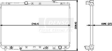 Denso 221-3100 - Radiators, Motora dzesēšanas sistēma autodraugiem.lv