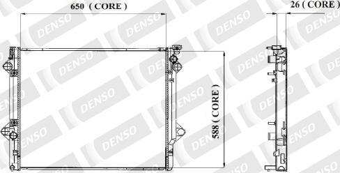 Denso A221-A307 - Radiators, Motora dzesēšanas sistēma autodraugiem.lv