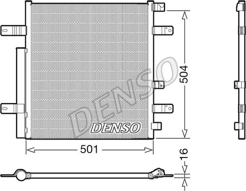 Denso DCN99054 - Kondensators, Gaisa kond. sistēma autodraugiem.lv