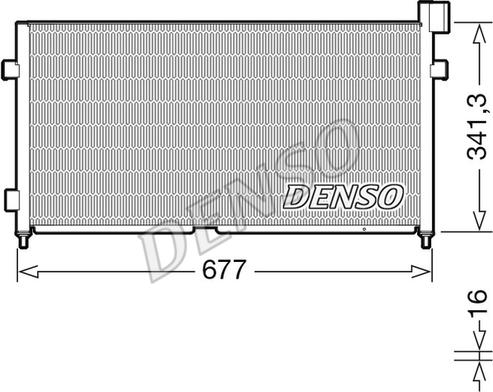 Denso DCN99056 - Kondensators, Gaisa kond. sistēma autodraugiem.lv