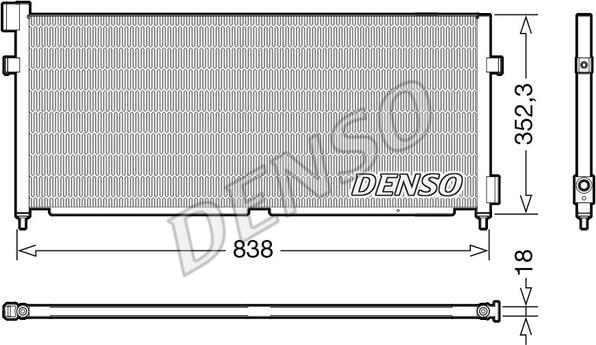 Denso DCN99052 - Kondensators, Gaisa kond. sistēma autodraugiem.lv