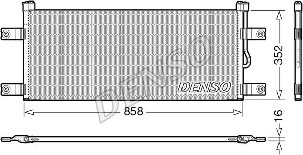 Denso DCN99069 - Kondensators, Gaisa kond. sistēma autodraugiem.lv