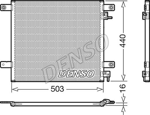 Denso DCN99066 - Kondensators, Gaisa kond. sistēma autodraugiem.lv