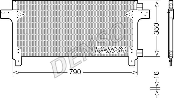Denso DCN99063 - Kondensators, Gaisa kond. sistēma autodraugiem.lv