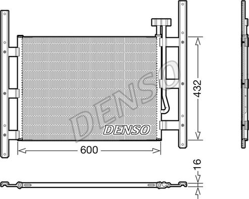 Denso DCN99067 - Kondensators, Gaisa kond. sistēma autodraugiem.lv