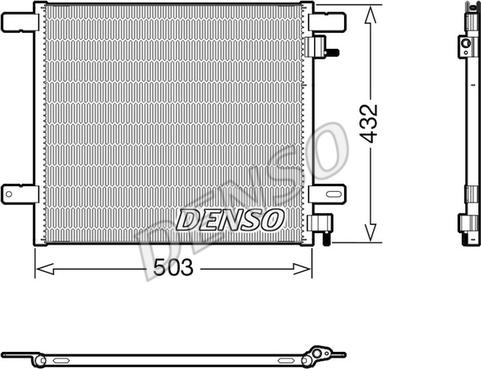 Denso DCN99076 - Kondensators, Gaisa kond. sistēma autodraugiem.lv