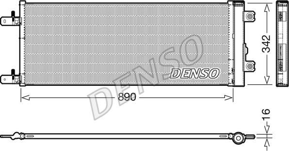Denso DCN99071 - Kondensators, Gaisa kond. sistēma autodraugiem.lv