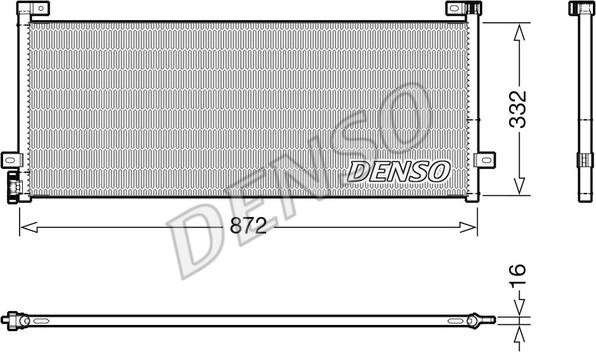 Denso DCN99072 - Kondensators, Gaisa kond. sistēma autodraugiem.lv