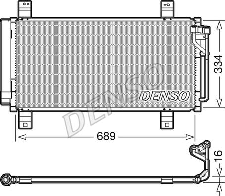 Denso DCN44008 - Kondensators, Gaisa kond. sistēma autodraugiem.lv