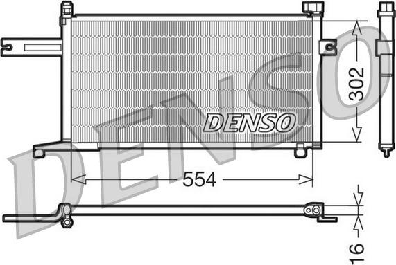 Denso DCN46005 - Kondensators, Gaisa kond. sistēma autodraugiem.lv
