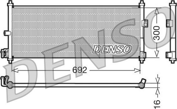 Denso DCN46011 - Kondensators, Gaisa kond. sistēma autodraugiem.lv