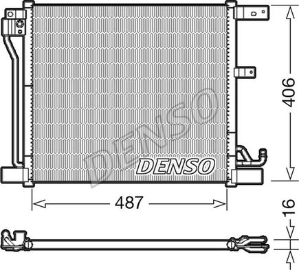 Denso DCN46018 - Kondensators, Gaisa kond. sistēma autodraugiem.lv