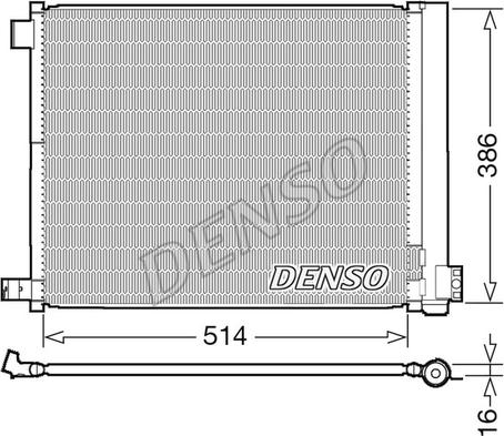 Denso DCN46022 - Kondensators, Gaisa kond. sistēma autodraugiem.lv