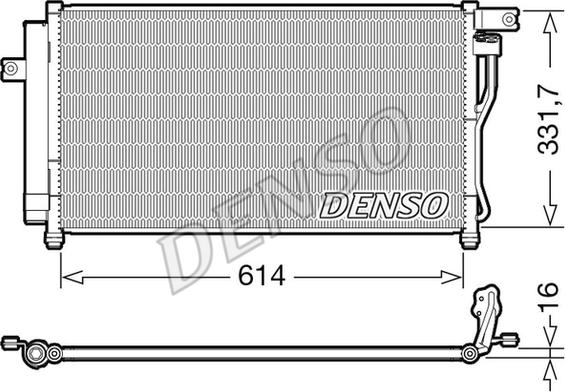 Denso DCN41009 - Kondensators, Gaisa kond. sistēma autodraugiem.lv