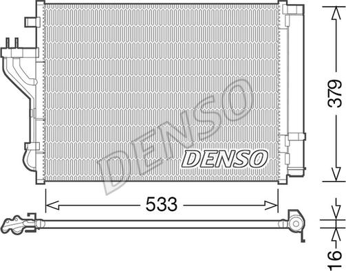 Denso DCN41004 - Kondensators, Gaisa kond. sistēma autodraugiem.lv