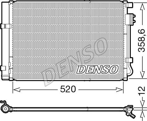 Denso DCN41011 - Kondensators, Gaisa kond. sistēma autodraugiem.lv