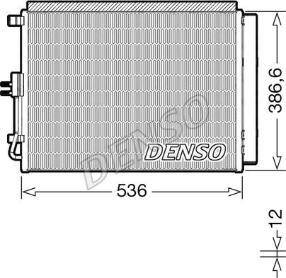 Denso DCN43009 - Kondensators, Gaisa kond. sistēma autodraugiem.lv