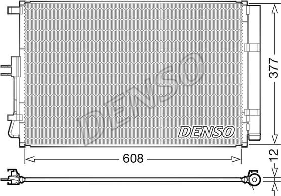 Denso DCN43003 - Kondensators, Gaisa kond. sistēma autodraugiem.lv