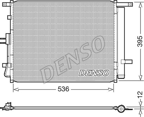 Denso DCN43002 - Kondensators, Gaisa kond. sistēma autodraugiem.lv