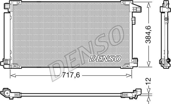 Denso DCN50061 - Kondensators, Gaisa kond. sistēma autodraugiem.lv