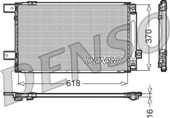 Denso DCN50005 - Kondensators, Gaisa kond. sistēma autodraugiem.lv