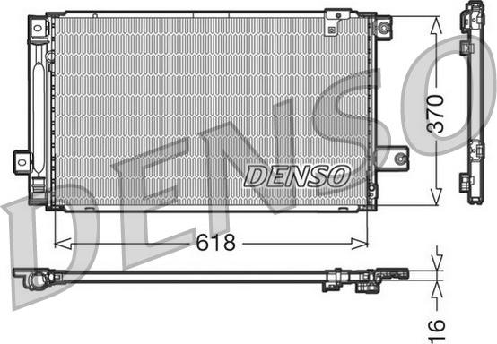 Denso DCN50013 - Kondensators, Gaisa kond. sistēma autodraugiem.lv