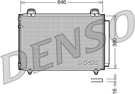 Denso DCN50024 - Kondensators, Gaisa kond. sistēma autodraugiem.lv