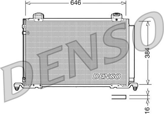 Denso DCN50026 - Kondensators, Gaisa kond. sistēma autodraugiem.lv