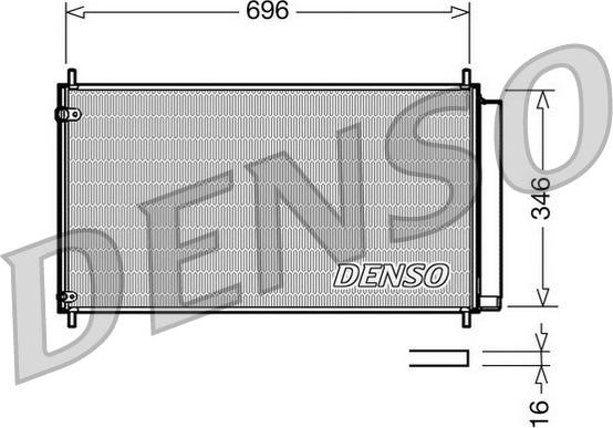 Denso DCN50022 - Kondensators, Gaisa kond. sistēma autodraugiem.lv