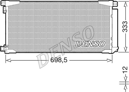 Denso DCN50115 - Kondensators, Gaisa kond. sistēma autodraugiem.lv