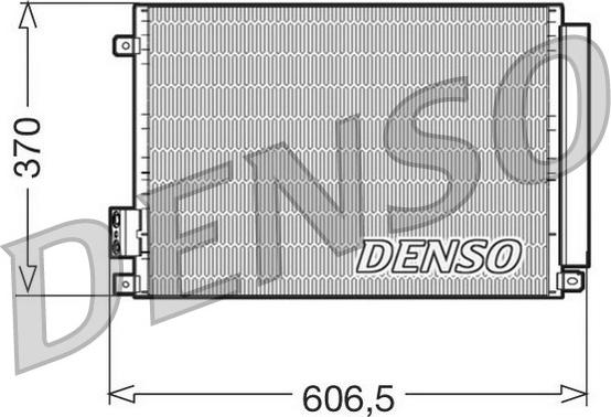 Denso DCN09045 - Kondensators, Gaisa kond. sistēma autodraugiem.lv