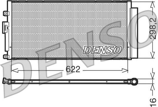 Denso DCN09046 - Kondensators, Gaisa kond. sistēma autodraugiem.lv