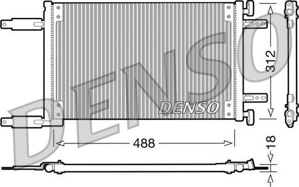 Denso DCN09041 - Kondensators, Gaisa kond. sistēma autodraugiem.lv