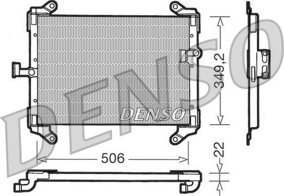 Denso DCN09050 - Kondensators, Gaisa kond. sistēma autodraugiem.lv