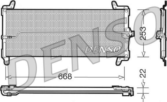 Denso DCN09001 - Kondensators, Gaisa kond. sistēma autodraugiem.lv