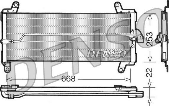 Denso DCN09002 - Kondensators, Gaisa kond. sistēma autodraugiem.lv