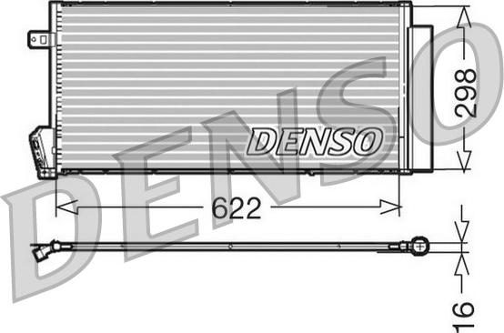 Denso DCN09018 - Kondensators, Gaisa kond. sistēma autodraugiem.lv
