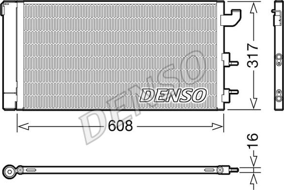 Denso DCN09144 - Kondensators, Gaisa kond. sistēma autodraugiem.lv