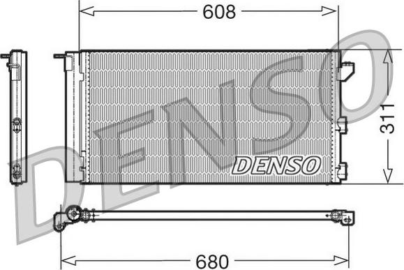 Denso DCN09105 - Kondensators, Gaisa kond. sistēma autodraugiem.lv